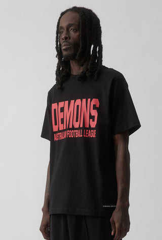 CLUB T-SHIRT - MELBOURNE DEMONS - BLACK