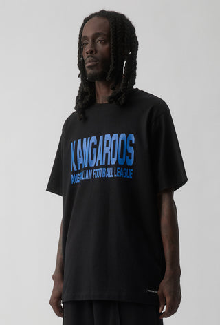 CLUB T-SHIRT - NORTH MELBOURNE KANGAROOS - BLACK