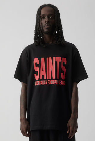 CLUB T-SHIRT - ST KILDA SAINTS - BLACK