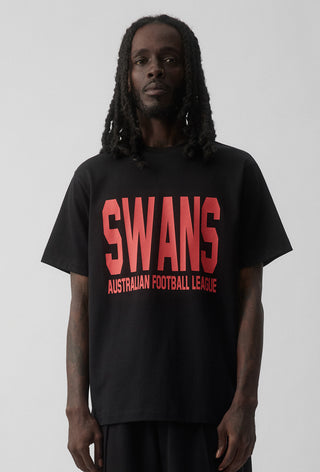 CLUB T-SHIRT - SYDNEY SWANS - BLACK