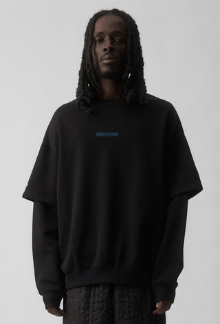 HIT LIST SWEATER - CARLTON BLUES - BLACK
