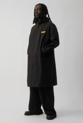 RICHMOND TIGERS - LONG WINDBREAKER JACKET - BLACK