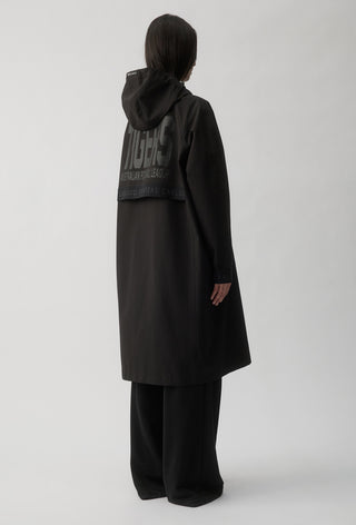 RICHMOND TIGERS - LONG WINDBREAKER JACKET - BLACK