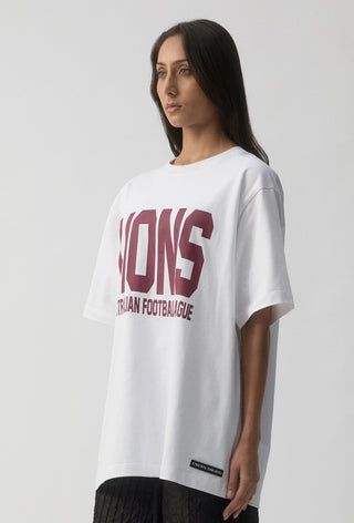 CLUB T-SHIRT - BRISBANE LIONS - WHITE