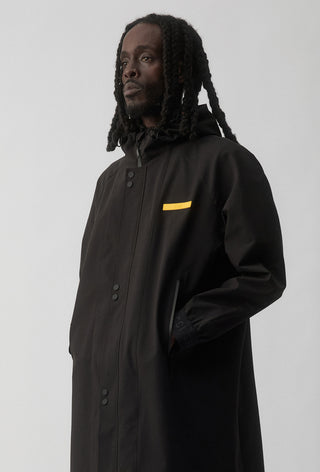 RICHMOND TIGERS - LONG WINDBREAKER JACKET - BLACK