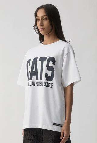 CLUB T-SHIRT - GEELONG CATS - WHITE