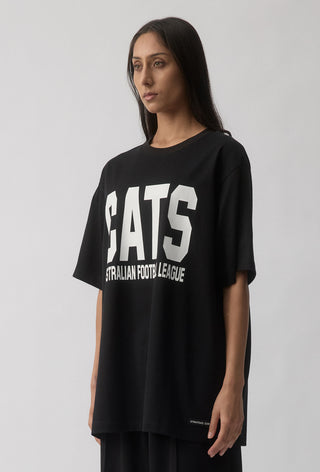 CLUB T-SHIRT - GEELONG CATS - BLACK
