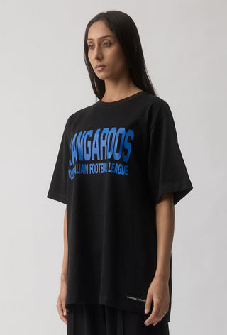 CLUB T-SHIRT - NORTH MELBOURNE KANGAROOS - BLACK