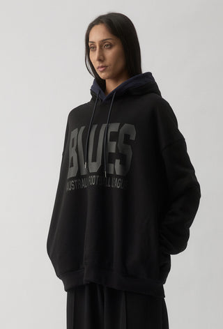 CLUB HOODIE - CARLTON BLUES - BLACK