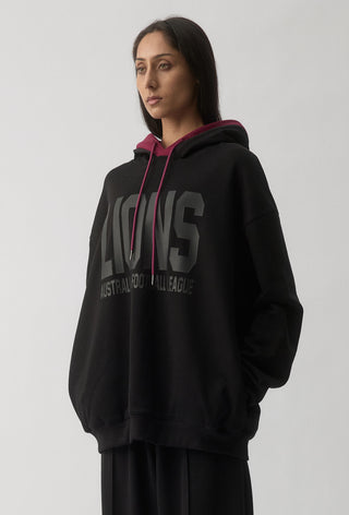 CLUB HOODIE - BRISBANE LIONS  - BLACK