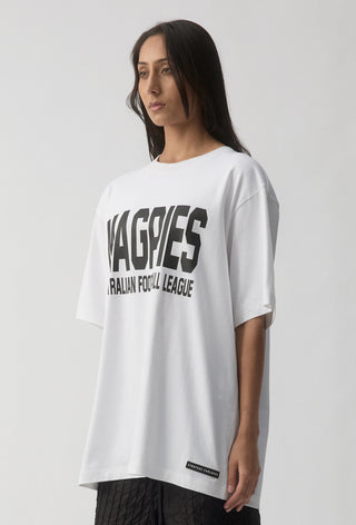 CLUB T-SHIRT - COLLINGWOOD MAGPIES - WHITE