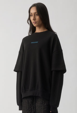 HIT LIST SWEATER - CARLTON BLUES - BLACK