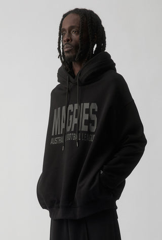 CLUB HOODIE - COLLINGWOOD MAGPIES - BLACK