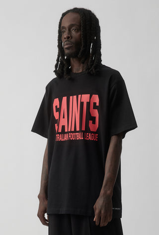 CLUB T-SHIRT - ST KILDA SAINTS - BLACK