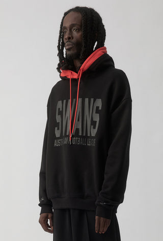 CLUB HOODIE - SYDNEY SWANS - BLACK