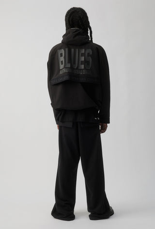 CARLTON BLUES - SHORT WINDBREAKER JACKET - BLACK