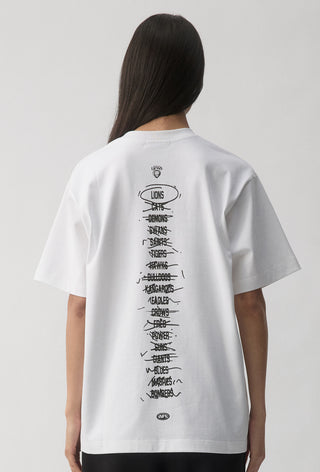 HIT LIST T-SHIRT - BRISBANE LIONS - WHITE
