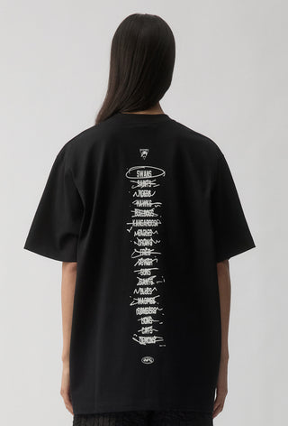 HIT LIST T-SHIRT - SYDNEY SWANS - BLACK
