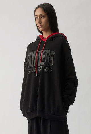 CLUB HOODIE - ESSENDON BOMBERS - BLACK