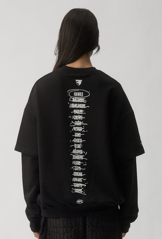 HIT LIST SWEATER - HAWTHORN HAWKS - BLACK