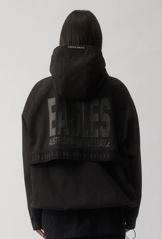 WEST COAST EAGLES - SHORT WINDBREAKER JACKET - BLACK