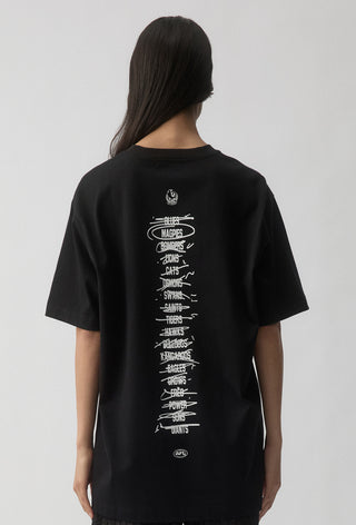 HIT LIST T-SHIRT - COLLINGWOOD MAGPIES - BLACK