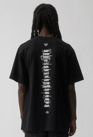 HIT LIST T-SHIRT - ESSENDON BOMBERS - BLACK