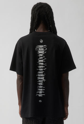 HIT LIST T-SHIRT - COLLINGWOOD MAGPIES - BLACK