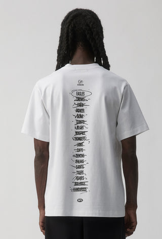 HIT LIST T-SHIRT - WEST COAST EAGLES - WHITE