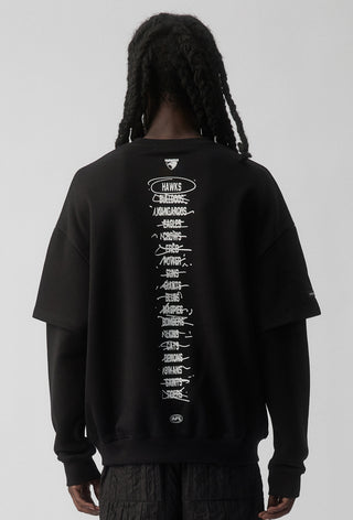 HIT LIST SWEATER - HAWTHORN HAWKS - BLACK