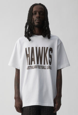CLUB T-SHIRT - HAWTHORN HAWKS - WHITE