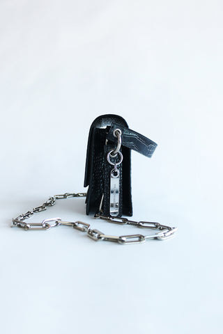 Meta Bag - Croc Black