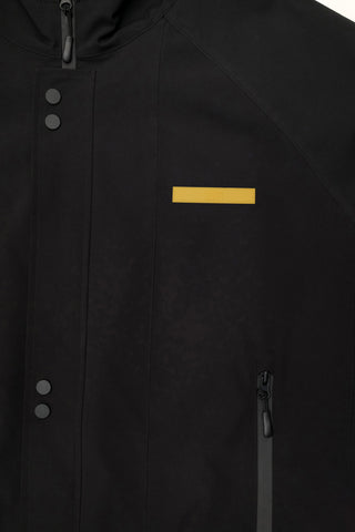 BRISBANE LIONS - LONG WINDBREAKER JACKET - BLACK