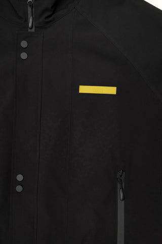 RICHMOND TIGERS - LONG WINDBREAKER JACKET - BLACK