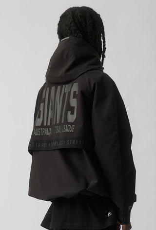 GWS GIANTS - SHORT WINDBREAKER JACKET - BLACK