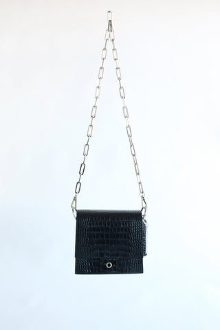 Meta Bag - Croc Black