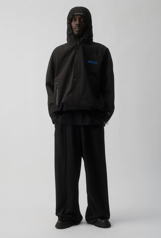 NORTH MELBOURNE KANGAROOS - SHORT WINDBREAKER JACKET - BLACK