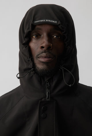 GOLD COAST SUNS - SHORT WINDBREAKER JACKET - BLACK