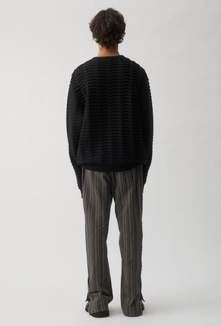 Vertebrae Knit Sweater - Black