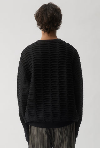 Vertebrae Knit Sweater - Black