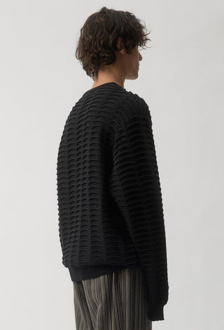 Vertebrae Knit Sweater - Black