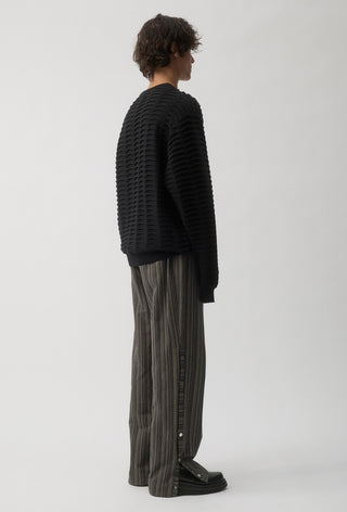 Vertebrae Knit Sweater - Black