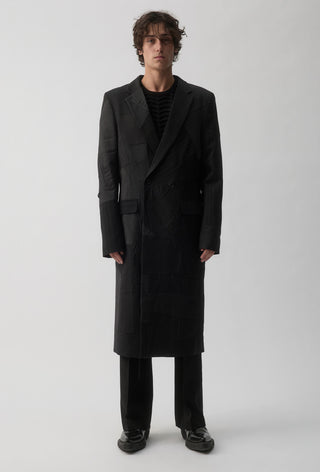 Re-Worn Surgical Coat - Charcoal Pinstripe