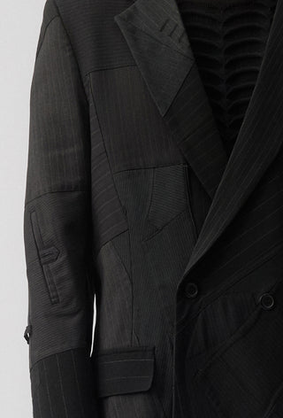 Re-Worn Surgical Coat - Charcoal Pinstripe