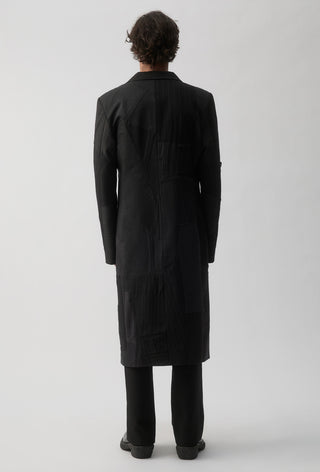 Re-Worn Surgical Coat - Charcoal Pinstripe