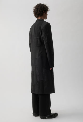 Re-Worn Surgical Coat - Charcoal Pinstripe