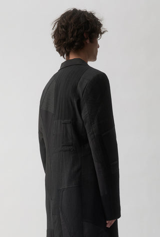 Re-Worn Surgical Coat - Charcoal Pinstripe