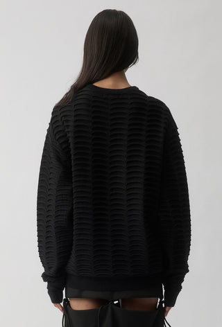 Vertebrae Knit Sweater - Black