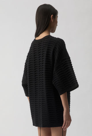 Vertebrae Knit Tee - Black