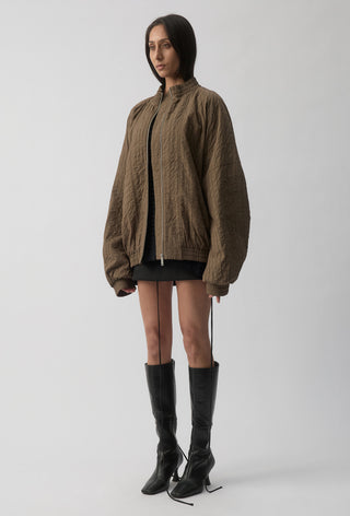 ORCHID BOMBER JACKET - KHAKI